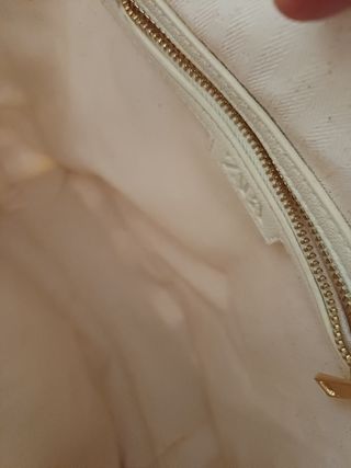 Bolso de mano Zara cuadros beige y negro
