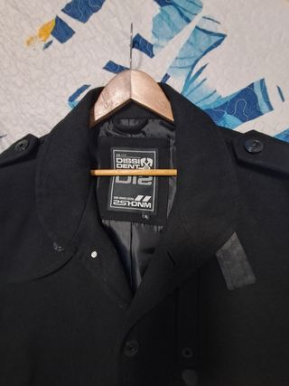 Chaqueta abrigo negra XL