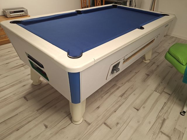 Mesa de billar Blanca y Azul PRECIO NEGOCIABLE