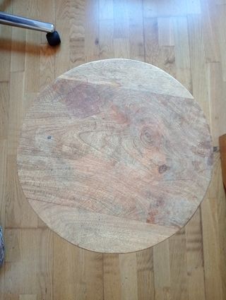 Mesita moderna madera y metal