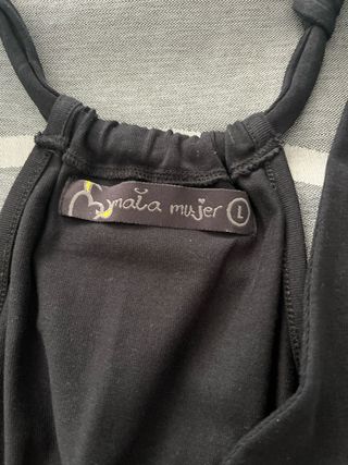 Camiseta tirantes negra Mala Mujer