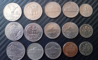 Lote de monedas USA