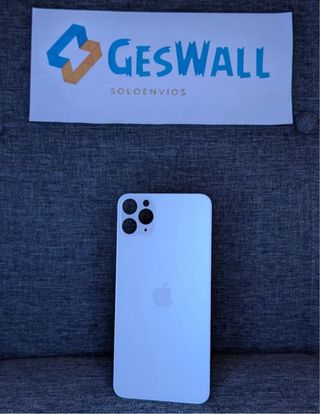 TAPA IPHONE 11 PRO MAX BLANCO CRISTAL TRASERO