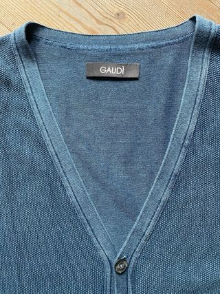 Gilet Uomo Cotone Gaudi Blu XL