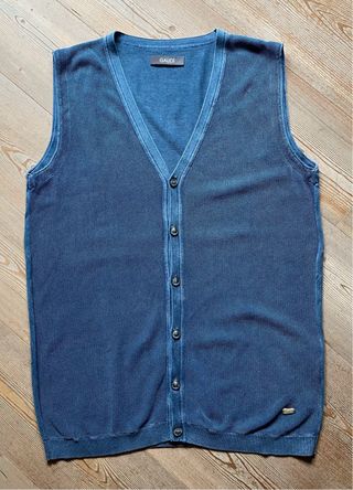 Gilet Uomo Cotone Gaudi Blu XL