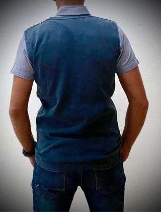 Gilet Uomo Cotone Gaudi Blu XL