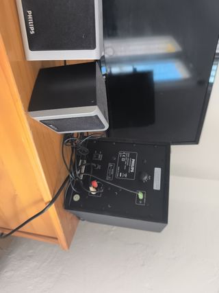 Altavoces Philips Negros y Plateados