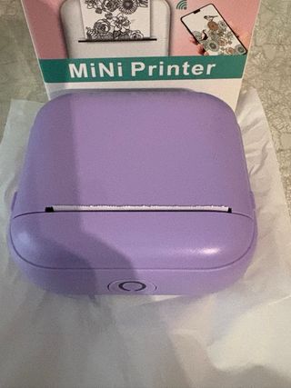 Mini Impresora Térmica Bluetooth morado