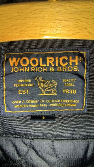 Parka nero corto Woolrich donna