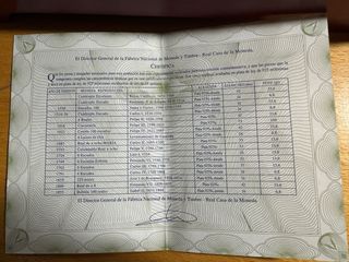 Estuche Monedas Oro y Plata España Primera Emisión