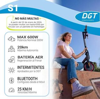 Patinete Eléctrico Mascooter Gris