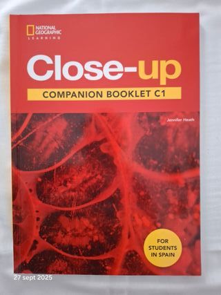 INGLÉS. CLOSE UP. COMPANION BOOKLET C1.