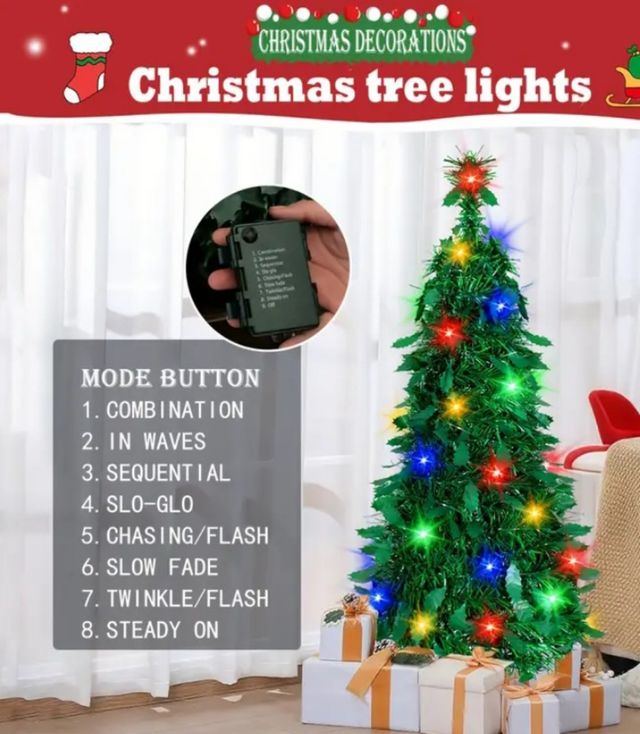 Árbol de Navidad con Luces Led 1,70 cm