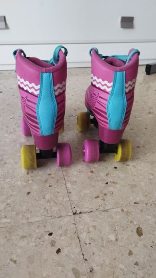 Patines rosas niña talla 34