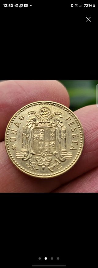 ERROR - UNA PESETA J. Carlos - ANVERSO Sin acuñar