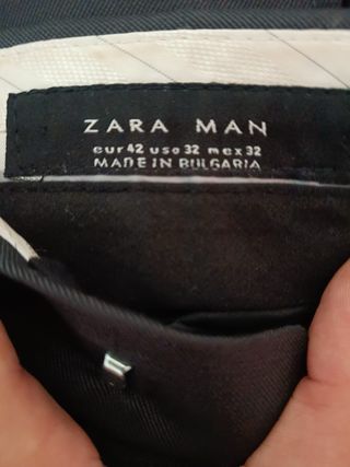Traje Zara Gris Hombre
