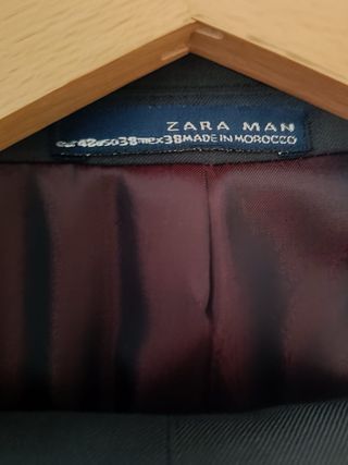 Traje Zara Gris Hombre