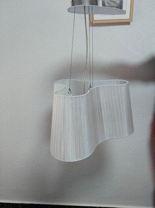Lámpara de techo salón blanca 3 luces