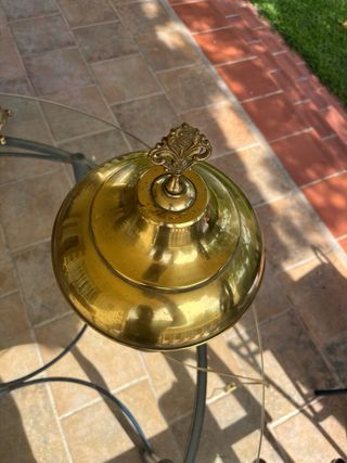 Lámpara de latón dorada vintage