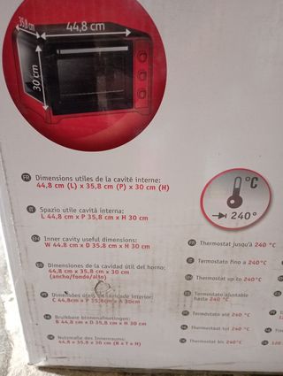 Horno Moulinex Optimo 60L Convección