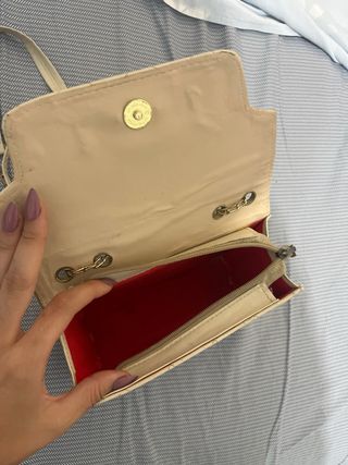 Bolso Moschino Beige Dorado