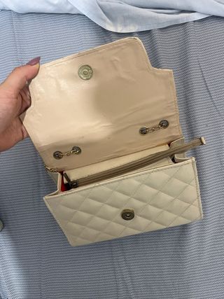 Bolso Moschino Beige Dorado