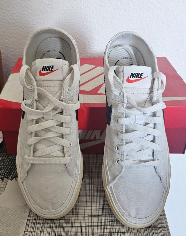 Zapatillas Nike Court Legacy Canvas Blancas