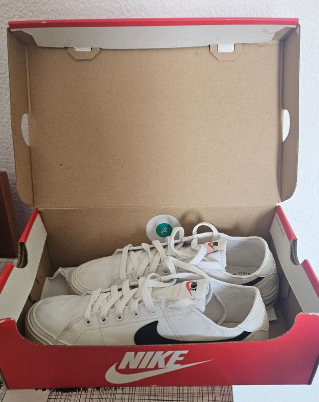 Zapatillas Nike Court Legacy Canvas Blancas