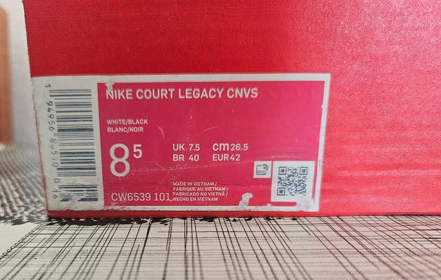 Zapatillas Nike Court Legacy Canvas Blancas