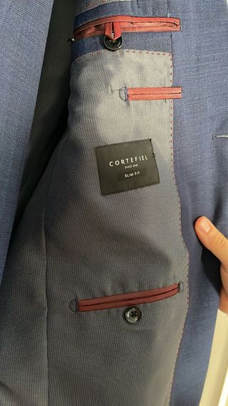 Traje Cortefiel Azul Marino
