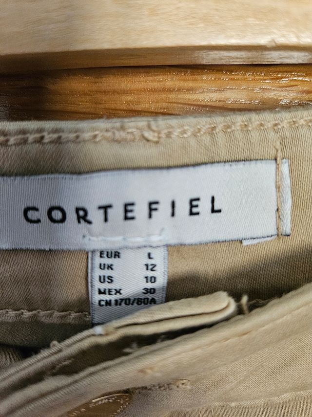 Falda Cortefiel Beige Talla L
