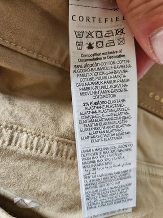Falda Cortefiel Beige Talla L