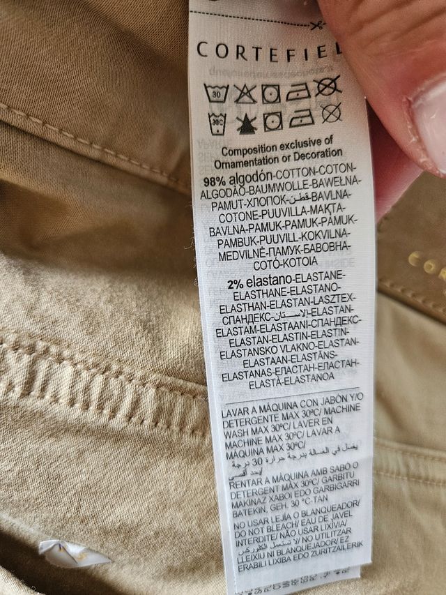 Falda Cortefiel Beige Talla L
