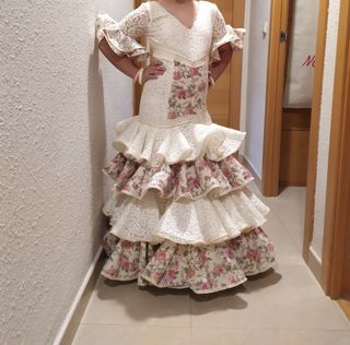 Vestido Flamenca Niña Talla 10