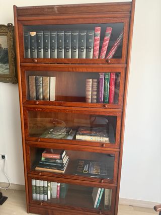 Librerie in legno con ante in vetro