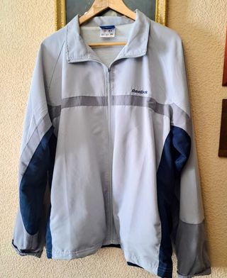 Chándal Reebok Gris y Azul