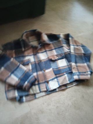 Sobrecamisa cuadros mujer Talla S