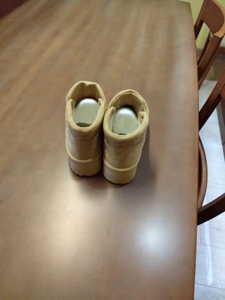 Botines mujer beige/marrón