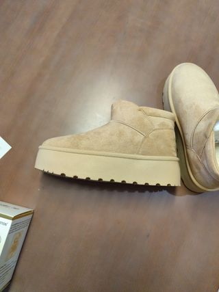 Botines mujer beige/marrón