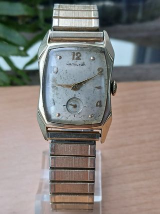 Reloj Hamilton Art Decó Mecánico Dorado