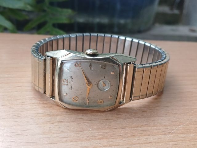 Reloj Hamilton Art Decó Mecánico Dorado