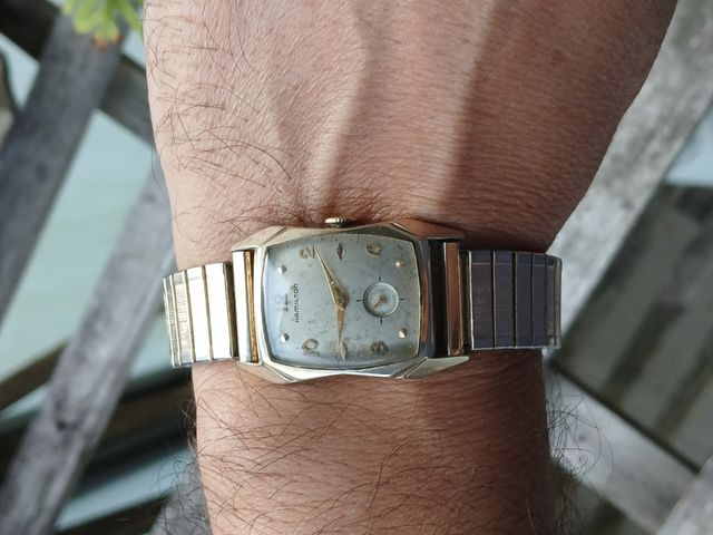 Reloj Hamilton Art Decó Mecánico Dorado