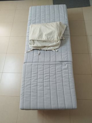 Cama Terraza Plegable Metal Madera