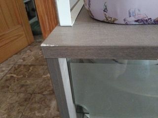 Mueble TV Ikea Madera y Cristal