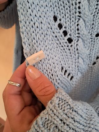 Maglia in cotone celeste vintage
