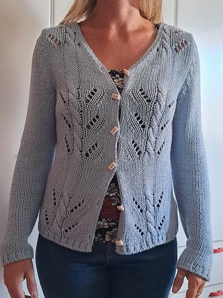 Maglia in cotone celeste vintage