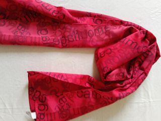 Foulard donna vintage rosso camouflage