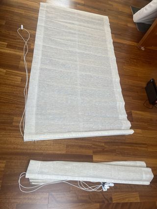 Dos Estor plegable Vinci Lino beige 90x175 cm 