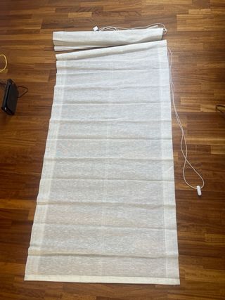 Dos Estor plegable Vinci Lino beige 90x175 cm 