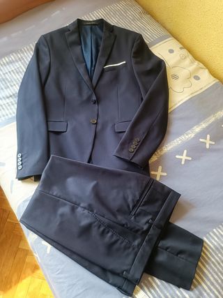 Traje Zara Azul Marino Hombre
